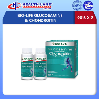 BIO-LIFE GLUCOSAMINE & CHONDROITIN (90'Sx2)